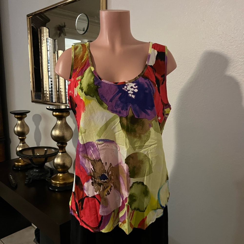 Jams World Multicolor Floral Tank Top